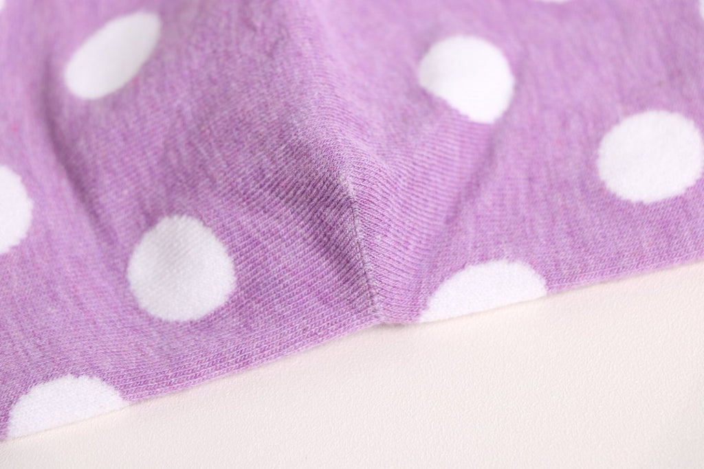 5 pairs-Dog Pattern Polka Dot Crew Socks（MX）